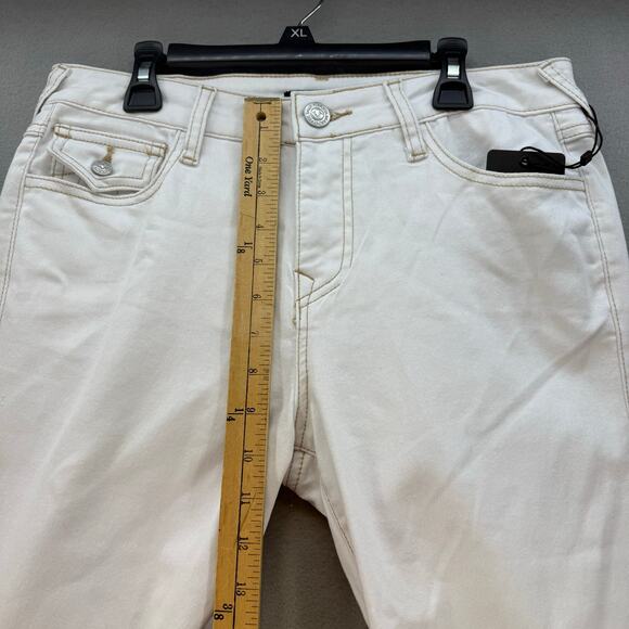 True Religion Jeans Women's 29 Optic White Becca Mid Rise Bootcut Western NWT - Picture 14 of 16